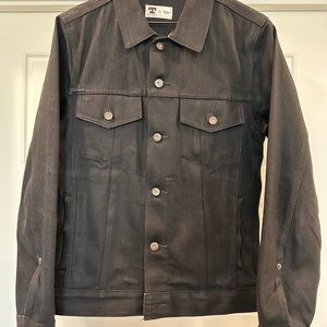 Tellason Jean Jacket Black Japanese Selvedge Denim Size M